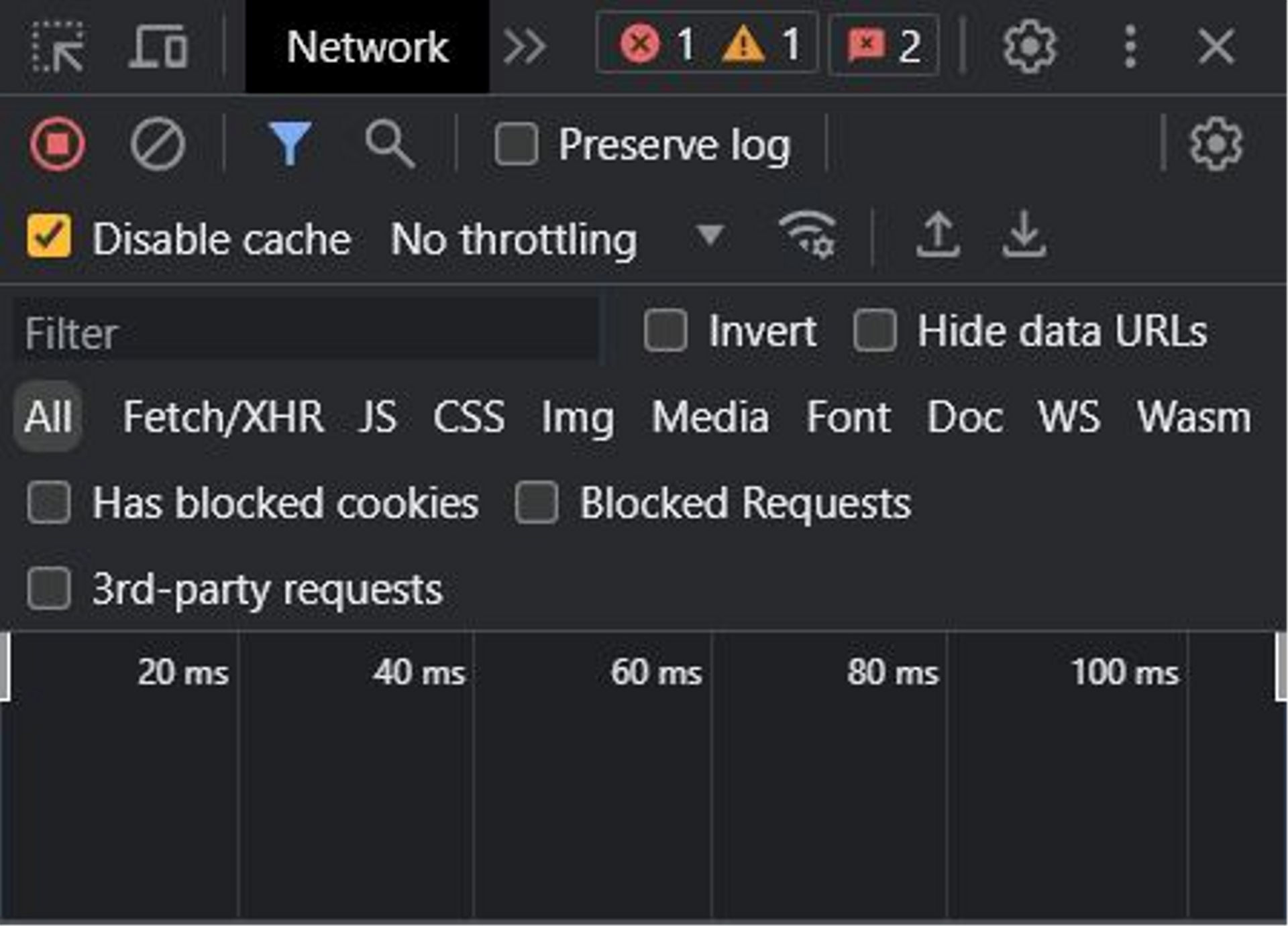 Guide to Temporarily Disabling Cache in the Browser with DevTools ⚙