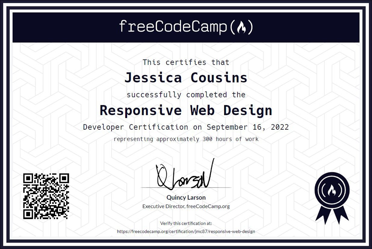 Certificate in Responsive Web Design